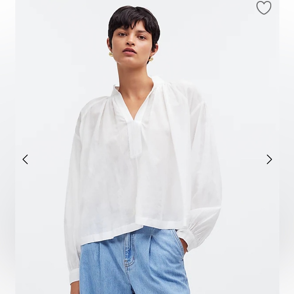 Madewell Shirred Long Sleeve